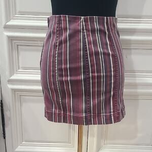 Altrd State Striped Pink and Black Women's Skirt Size Small